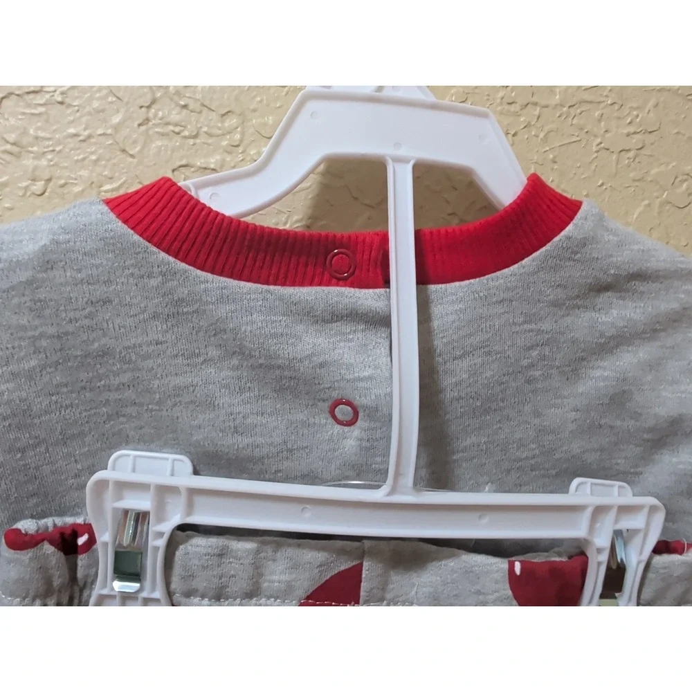 Disney Lightning McQueen You Make My Heart Race 2pc Grey Red Toddler Pajama Set